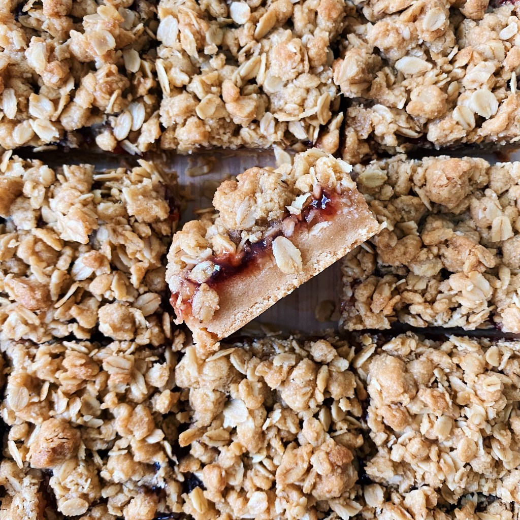 Peanut Butter and Jam Oat&nbsp;Bars